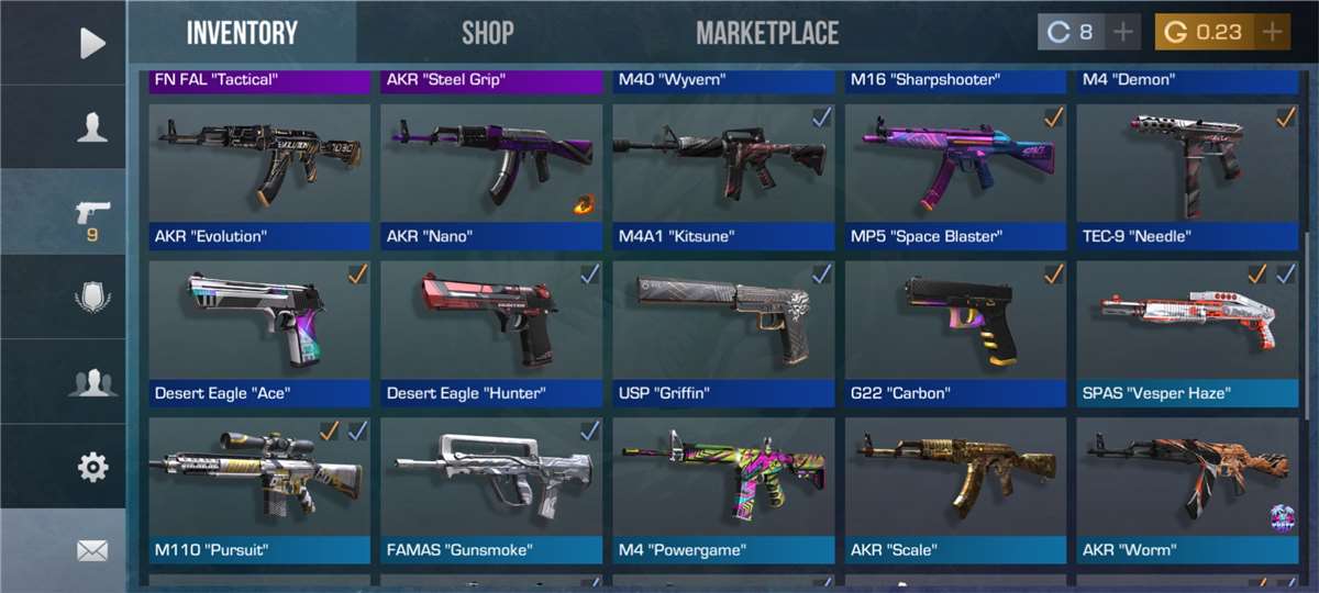 Game account sale Standoff 2